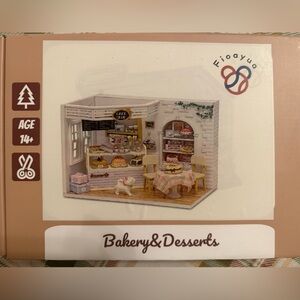 DIY Miniature House, 3D Laser Cut, Bakery & Desserts, New, Unopened Box